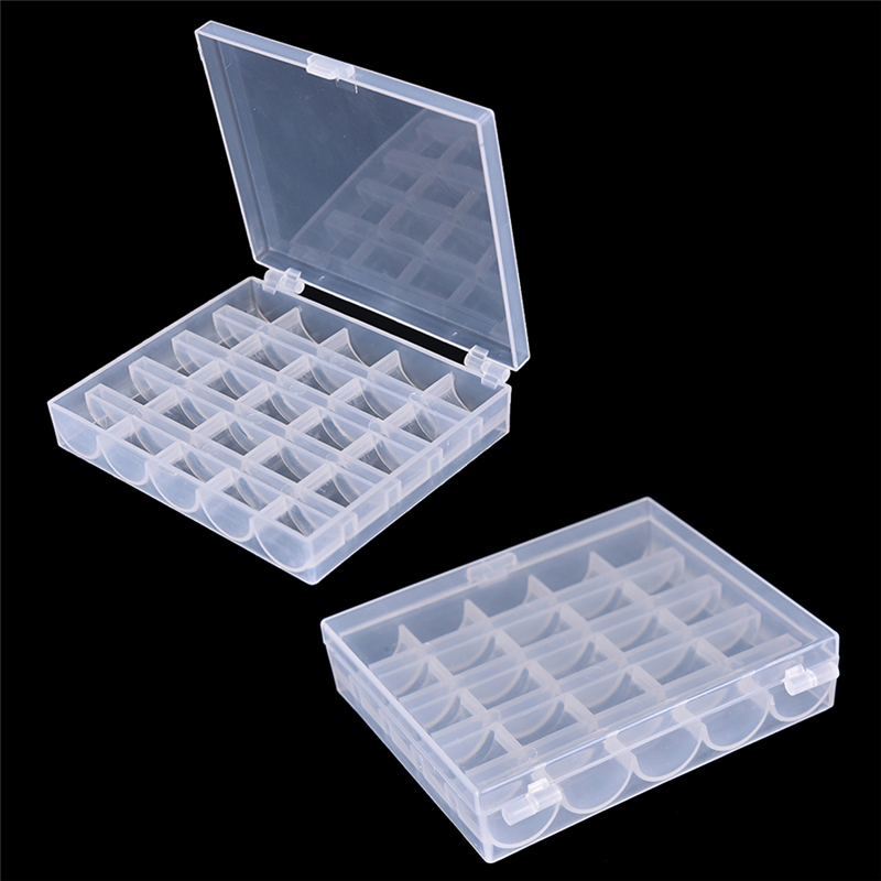 Bobbin Organizer Box - 25 bobine vuote, contenitore per bobine