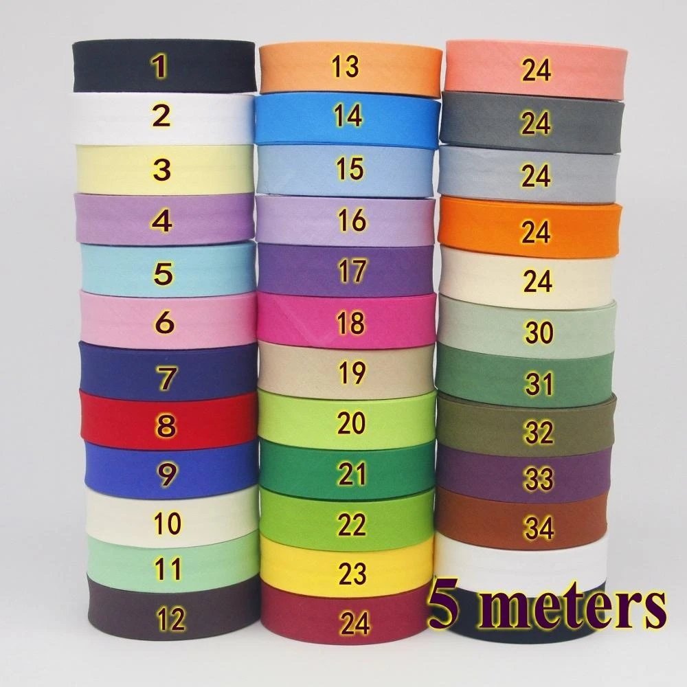 Binding Tape Bias - Nastro Bias 100% cotone, 20mm larghezza