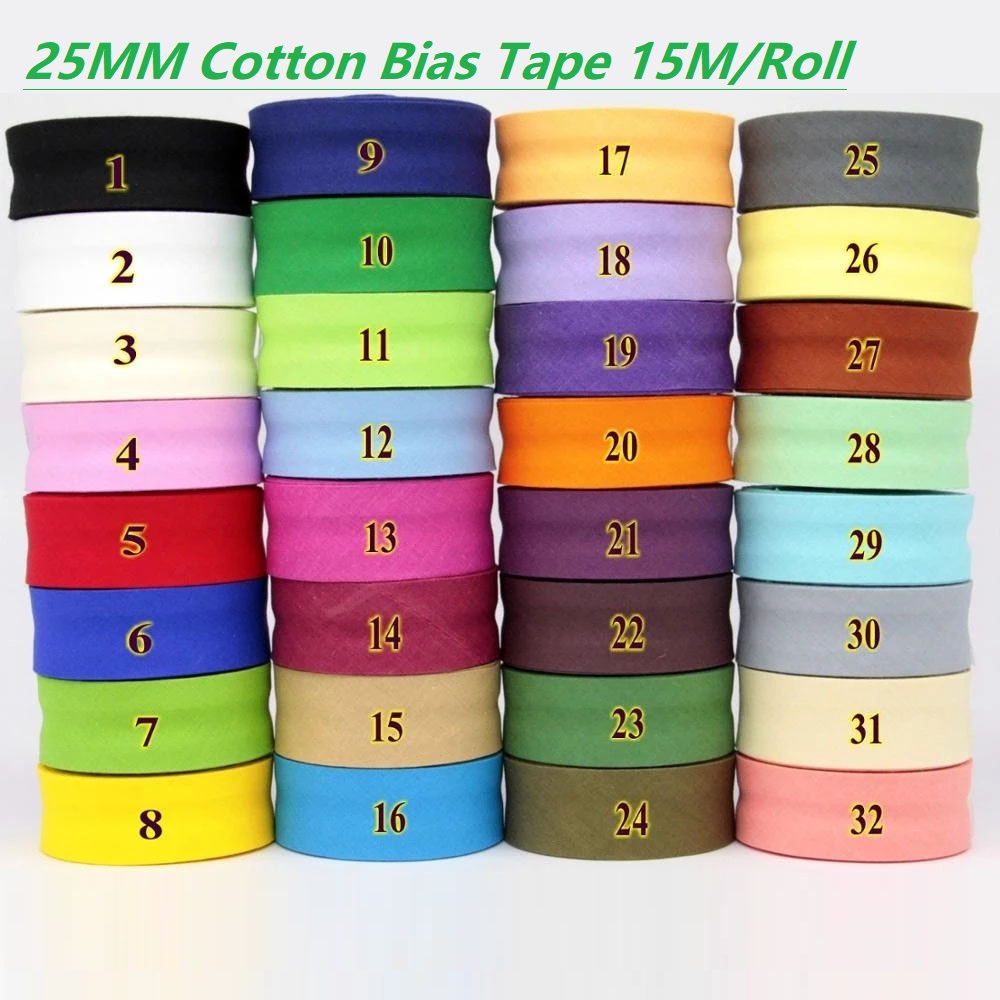 Binding Tape Bias - Nastro sbieco in cotone piegato da