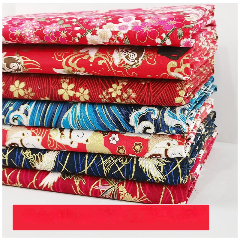 Textile Sewing Patterns - Tessuto giapponese fiore stampato per metro