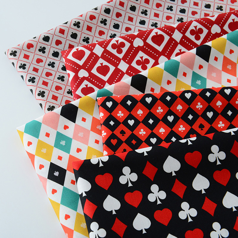 Sewing By - Ins Poker Element Tessuto con stampa