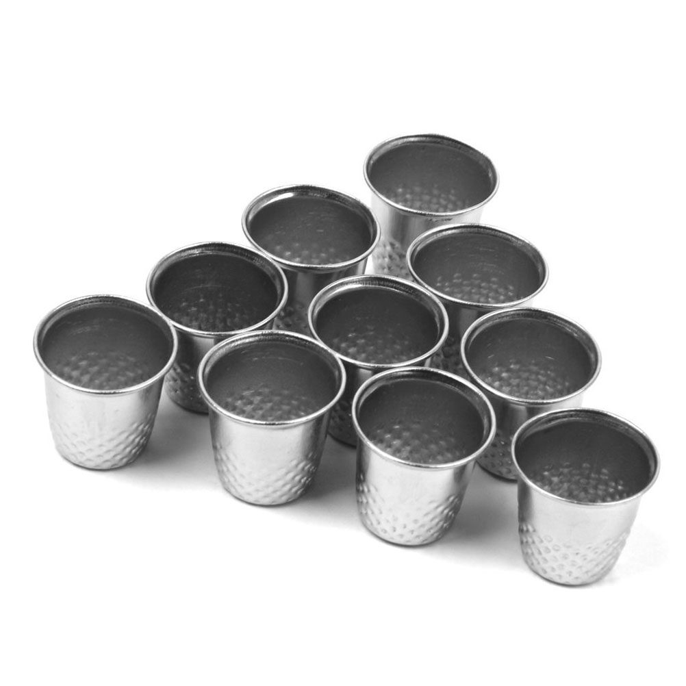 Sewing Thimble Metal - 10 pezzi di ditale da cucito