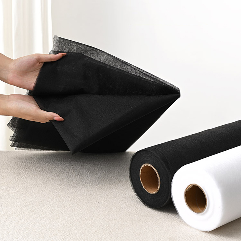 Hem Tape Fusible - 1x1M Nero Bianco Double-sided Interlining Tessuto