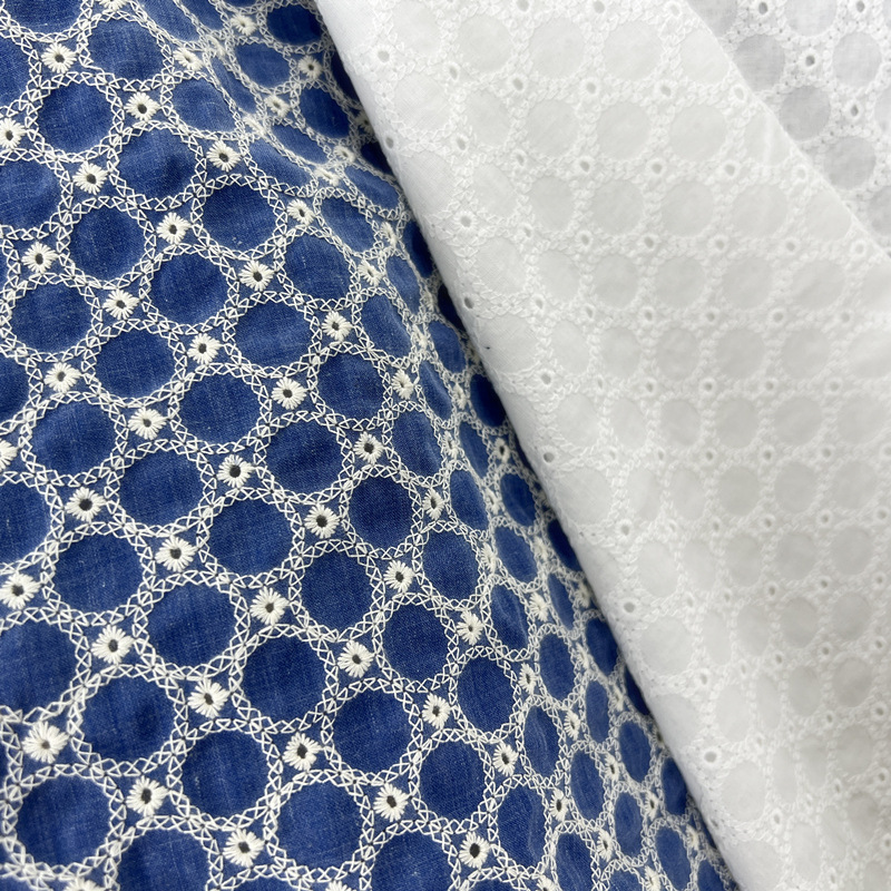 Tessuto in Denim di Cotone con - Sewing Eyelet Fabric recensione e prezzo