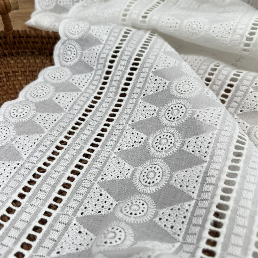 Tessuto in cotone bianco con r - Sewing Eyelet Fabric recensione e prezzo