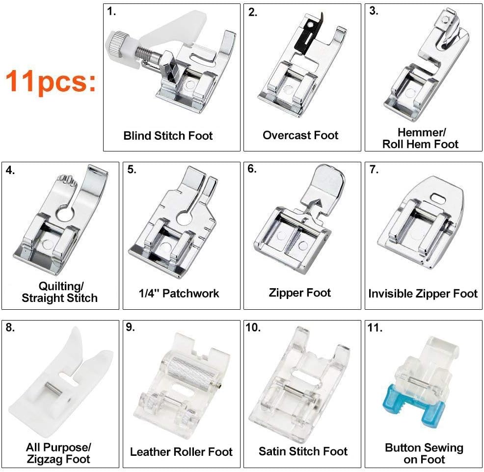 Set di 11 Piedini Premistoffa  - Sewing Tt recensione e prezzo