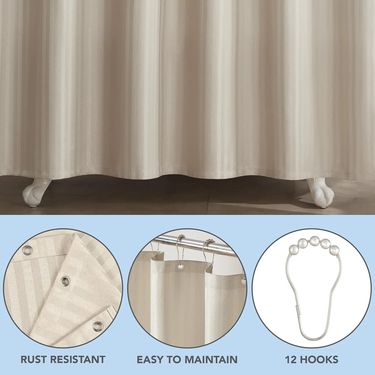 Set di Tende da Doccia Arkwrig - Fabric Weight Set recensione e prezzo