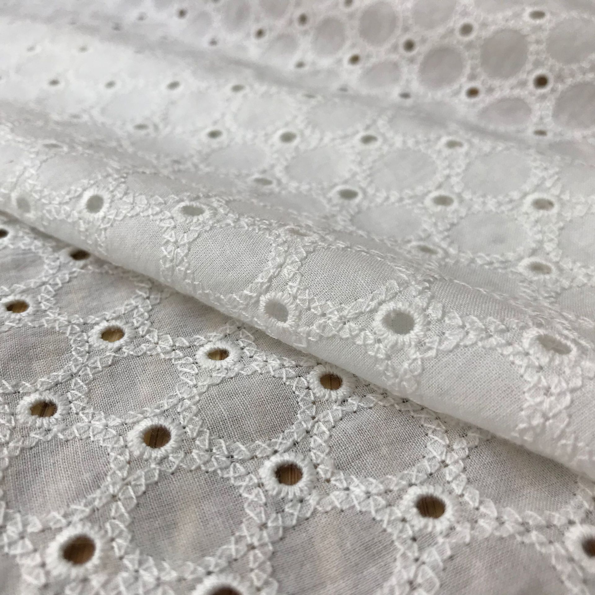 Tessuto in denim di cotone con - Sewing Eyelet Fabric recensione e prezzo